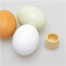 木制仿真食物鸡蛋鸭蛋组儿童过家家玩具彩绘制作品整蛊玩具