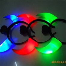 新奇特玩具发光牛角闪光牛角夜光牛角圣诞节礼品牛角灯批发