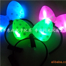 发光蝴蝶结闪光蝴蝶结发夹头灯节庆婚礼酒吧用品热销玩具批发
