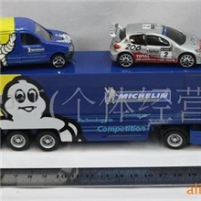 1:64法国智比合金冠军杯货柜卡车米奇林