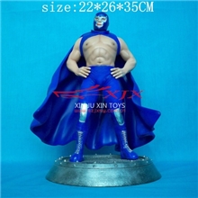 蓝色拳王树脂公仔玩具X-693动漫周边模型仿真人物