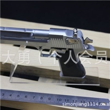 最新款磨砂银沙漠之鹰1:2.05CF穿越火线金属拼装手枪模型