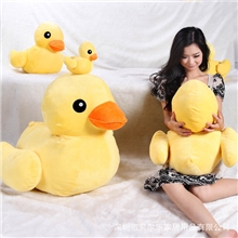 供应批发填充毛绒玩具热销40CM大黄鸭玩具加工深圳毛绒玩具厂