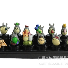 日本宫崎骏totoro龙猫系列玩偶动漫玩具树脂公仔迷你小摆件12款
