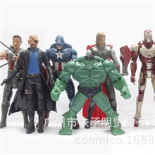Avenger复仇者漫画英雄联盟7款玩具绿巨人模型钢铁侠公仔美国队长
