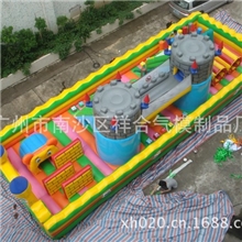 广州南沙祥合气模制品厂定制各种大型充气娱乐城大型障碍比赛