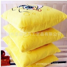 全网最低价！厂家直销价！特卖34cm海绵宝宝表情抱枕方形靠垫