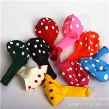 气球批发独家直供生日Party装饰结婚布置圆点气球加厚波点气球