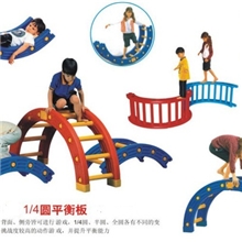 温州厂家直销批发供应四分之一圆平衡板室内电动淘气堡款式多样