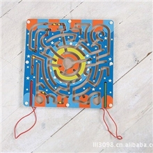 定制木制玩具木质磁力游戏磁力迷宫运笔迷宫动物迷宫