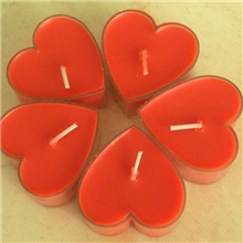 厂家供应无烟心形桃心形酥油灯爱心蜡烛婚礼求爱表白蜡烛