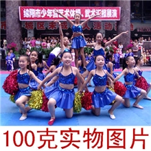 100克指环啦啦花球啦啦操花球拉拉队花球啦啦球广场舞道具
