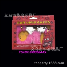 厂家直销毛绒手铐，玩具手铐，