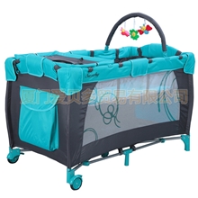 现货供应出口意大利高配置婴儿床可折叠游戏床宝宝床顶级质量