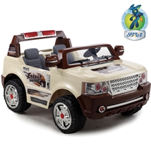 贝瑞佳儿童电动车大路虎四轮遥控电动汽车玩具车越野双座宝宝可坐