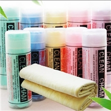 厂家批发A等品宠物毛巾PVA吸水毛巾仿鹿皮巾大号带桶装66*43CM