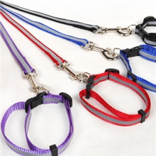 宠物牵引绳尼龙反光颈带式狗绳脖套牵引带宠物用品批发现货