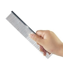 宠物用品狗狗梳子单排疏密两用钢梳宠物梳厂家直销