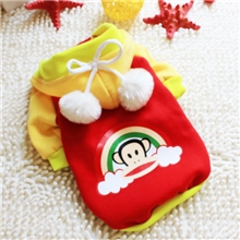 2013新款现货批发宠物衣服大嘴彩虹猴秋冬卫衣狗衣服生产工厂