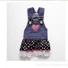 宠物衣服雪纺牛仔裙宠物服装宠物用品批发