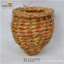 厂家直供宠物草窝宠物草屋环保鸟窝出口宠物用品