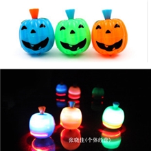 儿童益智玩具发光玩具万圣节热销2080手拧南瓜陀螺鬼叫发声