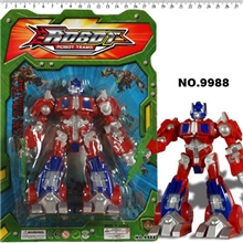 赠品玩具带灯光+武器(擎天柱+大黄蜂)变形金刚4机器人玩具