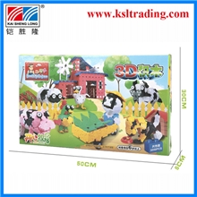 七巧匠开心牧场儿童益智玩具3D益智拼图模型铠胜隆过家家玩具