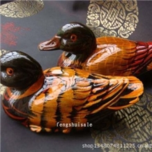 彩绘树脂鸳鸯/树脂鸳鸯/树脂动物/风水产品