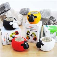 桌面摆件工艺品新奇特产品居家工艺品草娃娃青草种植肖恩羊