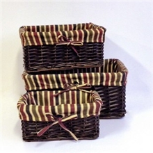 厂家批发外贸家居用品高档收纳篮田园储物篮藤柳编织篮收纳