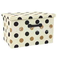 外贸家居用品草编布艺可折叠收纳箱整理箱收纳用品现货混批