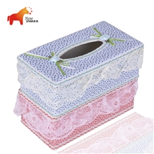 厂家直销长方形粉色浪漫蕾塑料抽纸盒