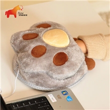 厂家直销好极熊掌鼠标垫USB暖手鼠标垫卡通可爱加热鼠标垫