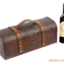 供应高档礼品盒包装、单瓶木质酒盒、酒礼盒