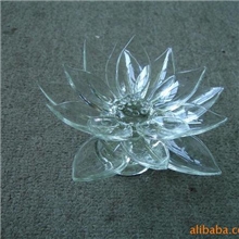 水晶玻璃荷花菊花山茶花玫瑰花牡娟花百合花