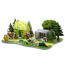 厂家大量供应3D立体拼图儿童益智玩具儿童最爱小屋拼图熊出没