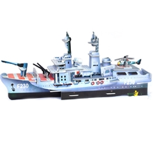 厂家大量直批儿童最爱军事模型护卫舰3D立体拼图益智玩具批发供应