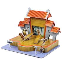 厂家批发供应拼图3d立体拼图DIY玩具熊出没拼图纸膜进货送录音