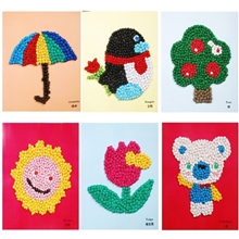 幼儿园diy手工制作材料揉纸画大综合搓纸画创意粘贴类批发