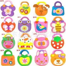 eva玩具手工制作卡通包缝制包层层贴手工diy儿童手工制作批发