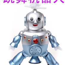 益尔乐0926跳舞机器人玩具江南STYLE跳舞音乐闪烁灯光机器人