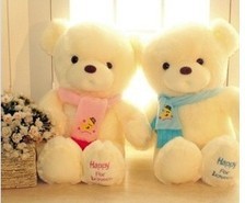 正版毛绒玩具情侣抱抱熊儿童可爱泰迪围巾熊泰迪围巾熊礼物