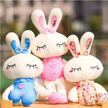 毛绒美人兔子公仔玩偶小礼物玩具批发诚招网店代理