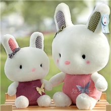 蓝白玩偶咪咪兔公仔毛绒玩具生日礼品一件发货