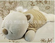 粉色棕色多款趴趴熊公仔情侣条纹趴趴熊趴趴熊公仔加工订做