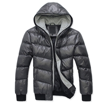 2013冬款男装韩版时尚假2件连帽棉袄男士加厚棉衣服多色外套男