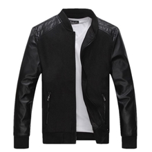 批发2013秋冬季新款短款修身男皮夹克时尚休闲外套