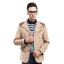 厂家批发韩版风衣大衣男秋冬季男装西装领男式风衣修身男士风衣