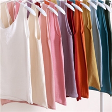 2013新款夏季女装纯棉卷边前后两穿百搭宽松针织吊带背心